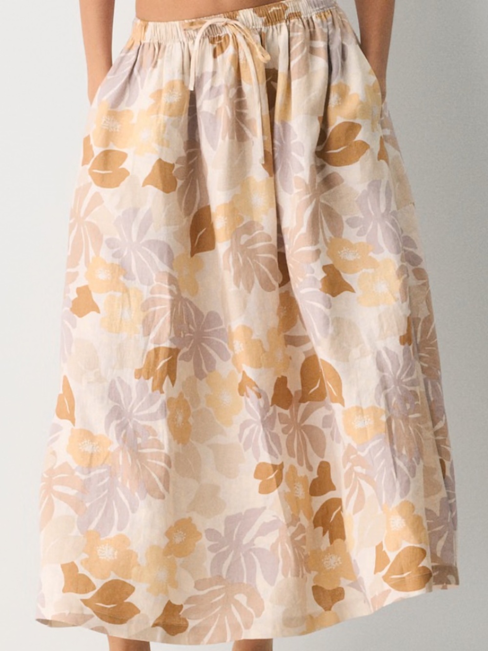 Aritzia Little Moon Socialite Linen Skirt